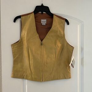 Wilsons Leather Gold and Brown Vest